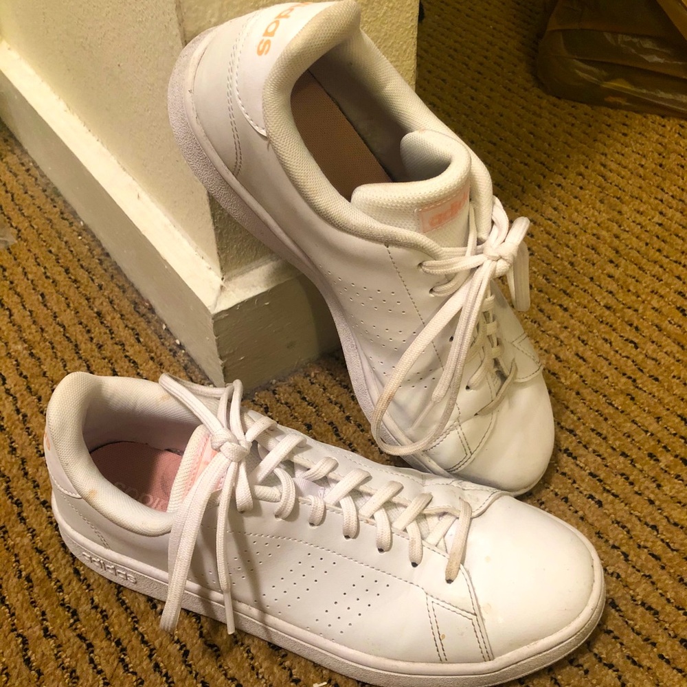 White adidas sneakers
